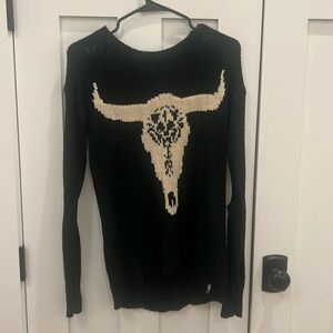 Lira cow skull sweater